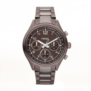 Watch strap Fossil CH2811 Stainless steel Brown 18mm